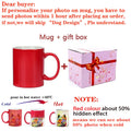 Ljojo Magic Photo Mug Customized with Your Image and Text - Ceramic Tea Cup