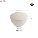 Ljojo Matte Ceramic Bowl with Lid for Soup, Steamed Egg, Dessert & Snack Bowls