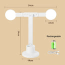 LED Table Lamp Touch Dimmable USB Rechargable Dormitory Bedroom Reading Eyes Protection Desk Lamp by Ljojo