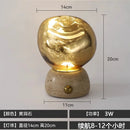 Glass Marble Table Lamp USB Charging Touch Switch Art Decor by Ljojo