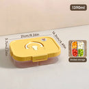 Ljojo Refrigerator Fresh-keeping Box 3/4/6 Grids Onion Garlic Pepper Storage Organizer