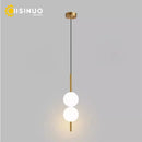 Ljojo Long Line Black/Gold Pendant Light for Bedroom and Living Room Wall Decor