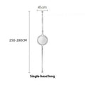 E27 LED Metal Chrome Desk Lamp with White Acrylic Ball Lights by Ljojo
