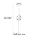 E27 LED Metal Chrome Desk Lamp with White Acrylic Ball Lights by Ljojo