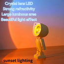 Ljojo LED Sunset Projection Night Light - Multi-Color Rainbow - USB Charging