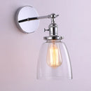Ljojo Minimalist Glass Wall Lamps Antique Bronze Finish for Living Room Bedroom