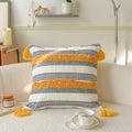 Ljojo Light Luxury Woven Cloth Tassel Throw Pillow - Heavy Craftsmanship