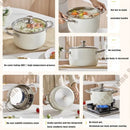 Ljojo 304 Stainless Steel Non-stick Soup Pot with Lid - Induction Cooker & Gas Stove Compatible