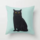 Ljojo Mint Green Geometric Animal Print Pillowcase for Home and Office Decor