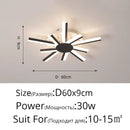 Modern Metal LED Ceiling Light for Living Dinning Room Master Bedroom by Ljojo