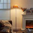 Retro Coffee Color Floor Lamp | Medieval Style Walnut Stand Lights for Living Room by Ljojo
