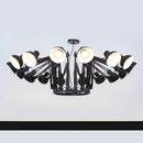 Modern Iron Chandelier Hanging Lusters by Ljojo for Office Desks and Dining Tables