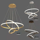 Ljojo Modern 4-Lamp LED Pendant Chandelier in 4 Colors
