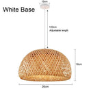 Natural Wicker Rattan Pendant Light Hand Knit Braided Ceiling Lamp by Ljojo