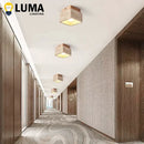 Ljojo Yellow Travertine Ceiling Light | Wabi-sabi Style Fixture for Bedroom and Living Room