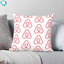 Ljojo Logo Pillowcase - Printed Polyester Zip Bed Cushion Cover