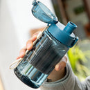 Ljojo 550ml Sports Water Bottle with Scale, Straight Drinking Lid, Outdoor Portable Kettle