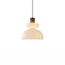 Japanese Style Silk Pendant Lamp Wabi Sabi Chandelier | Retro Home Lighting Fixture Ljojo