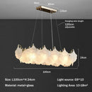 Ljojo Luxury Cream Glass Pendant Lamp for Living Room, Bedroom, Dining Room