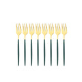 Ljojo Mini Stainless Steel Tea Cake Dessert Forks Set - 8pcs