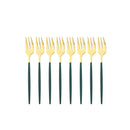 Ljojo Mini Stainless Steel Tea Cake Dessert Forks Set - 8pcs