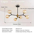 Nordic Glass Ball Light Led Ceiling Chandelier Indoor Lighting Fixture Ljojo