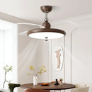 LED Ceiling Fan Light Fixture Quiet Motor European Style Living Room Decoration Ljojo