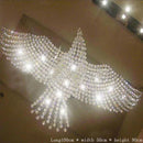 Ljojo Luxury Living Room Crystal Chandelier LED Lights - Modern Design Luster L100*W55*H80cm