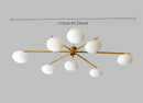 Modern Gold Glass Ceiling Light Fixture for Bedroom Dining Room by Ljojo