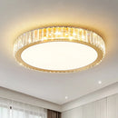 Crystal Round Ceiling Lamp Light for Living Room Luxury Bedroom Study Room by Ljojo