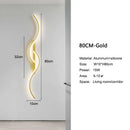 Ljojo LED Wall Lights in Black Gold White for Bedroom Corridor Balcony