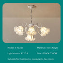 Ljojo French Retro Style Led Bedroom Chandelier Wall Lamp Cream Flower Creative Design