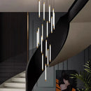 Modern Staircase LED Chandelier for Living Room by Ljojo