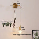 Ljojo LED Wall Lights Bar Clear Glass Bedside Lamp Stair Light Fixtures