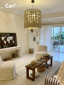 French Style Living Room Chandelier Antique Tassel Ceiling Lighting by Ljojo