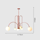 Ljojo Magic Beans Glass Chandelier - LED Pendant Light for Home Décor