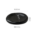 Ljojo Matte Ceramic Irregular Plate Set for Molecular Cuisine and Sushi Dining