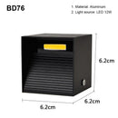 12W LED Wall Lamp Modern Indoor Lighting Aluminum Sconces for Living Room Bedroom Ljojo