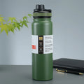 Ljojo 24H Insulated Stainless Steel Water Bottle with Handle, BPA-Free Sports Thermos