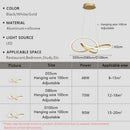 Ljojo LED Chandelier: Modern Dimmable Lighting for Home, Hotel, Living Room