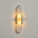 Ljojo Marble Wall Sconce Light Modern Nordic Bedroom Lighting Brushed Brass Clear Glass