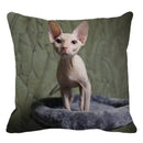 Cute Ljojo Sphinx Cat Cushion Cover 45X45cm - Home Sofa Decoration Pillowcase