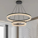 Ljojo Modern Luxury Ring Chandelier Hanging Lamp for Living Room Bedroom Kitchen Island