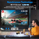 Ljojo™ 4K Android Outdoor Projector Full HD 1080P Home Theater Auto Focus Keystone