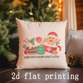 Festive Christmas Cushion Covers by Ljojo - Ideal for Sofa, Bedroom, Car Home Decor