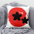 Ljojo Lucky Cat Japanese Style Sofa Bed Pillow Cover: Mount Fuji Japanese Art