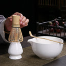 Ljojo Matcha Tray Plate Tea-making Ceremony Accessories Whisk Stand Traditional Tool