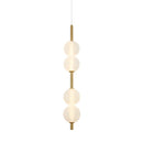 Ljojo Vertical Glass Chandelier Pendant Lamp for Bedroom and Living Room Decor
