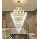 Large LED Crystal Chandelier for Modern Duplex Villa Living Room by Ljojo
