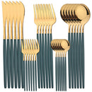 Ljojo 30 Piece Stainless Steel Flatware Cutlery Set